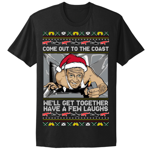 Ugly Christmas Tshirt Come To The Coast Laugh