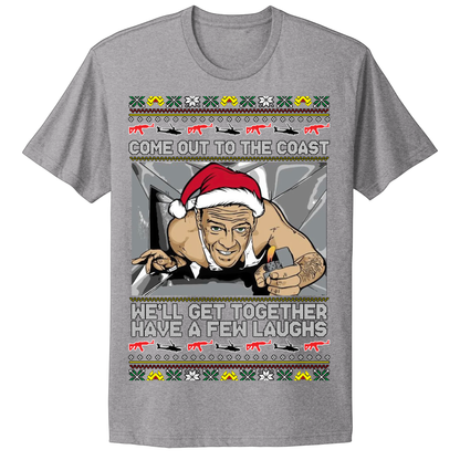 Ugly Christmas Tshirt Come To The Coast Laugh