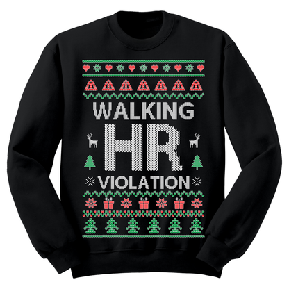 Ugly Christmas Sweater Walking HR Violation