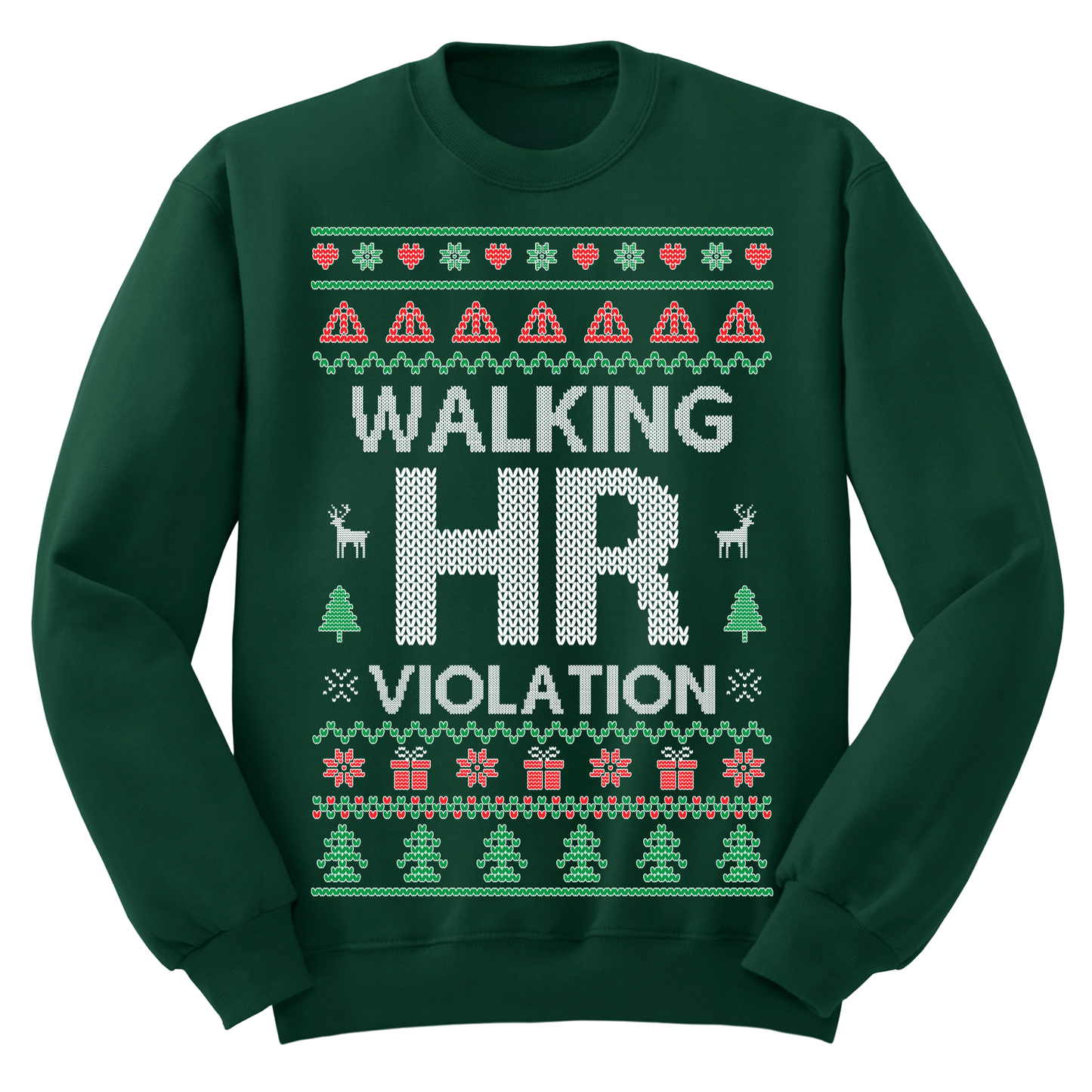 Ugly Christmas Sweater Walking HR Violation