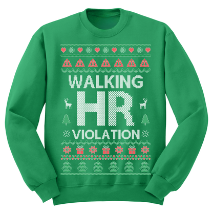 Ugly Christmas Sweater Walking HR Violation