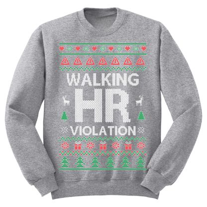 Ugly Christmas Sweater Walking HR Violation