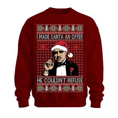 Ugly Christmas Sweater Made Santa An Offer He Can't Refuse