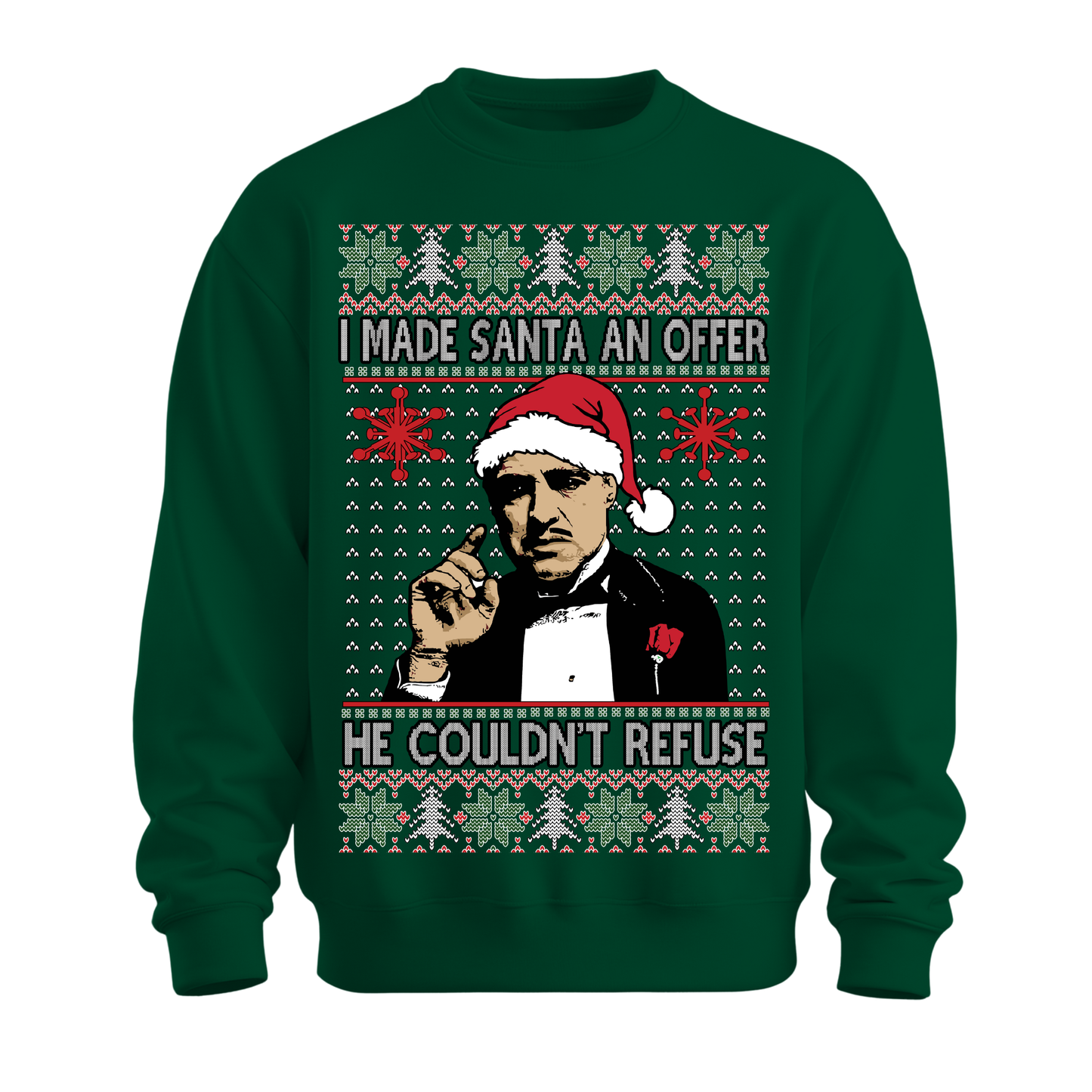 Ugly Christmas Sweater Made Santa An Offer He Can't Refuse
