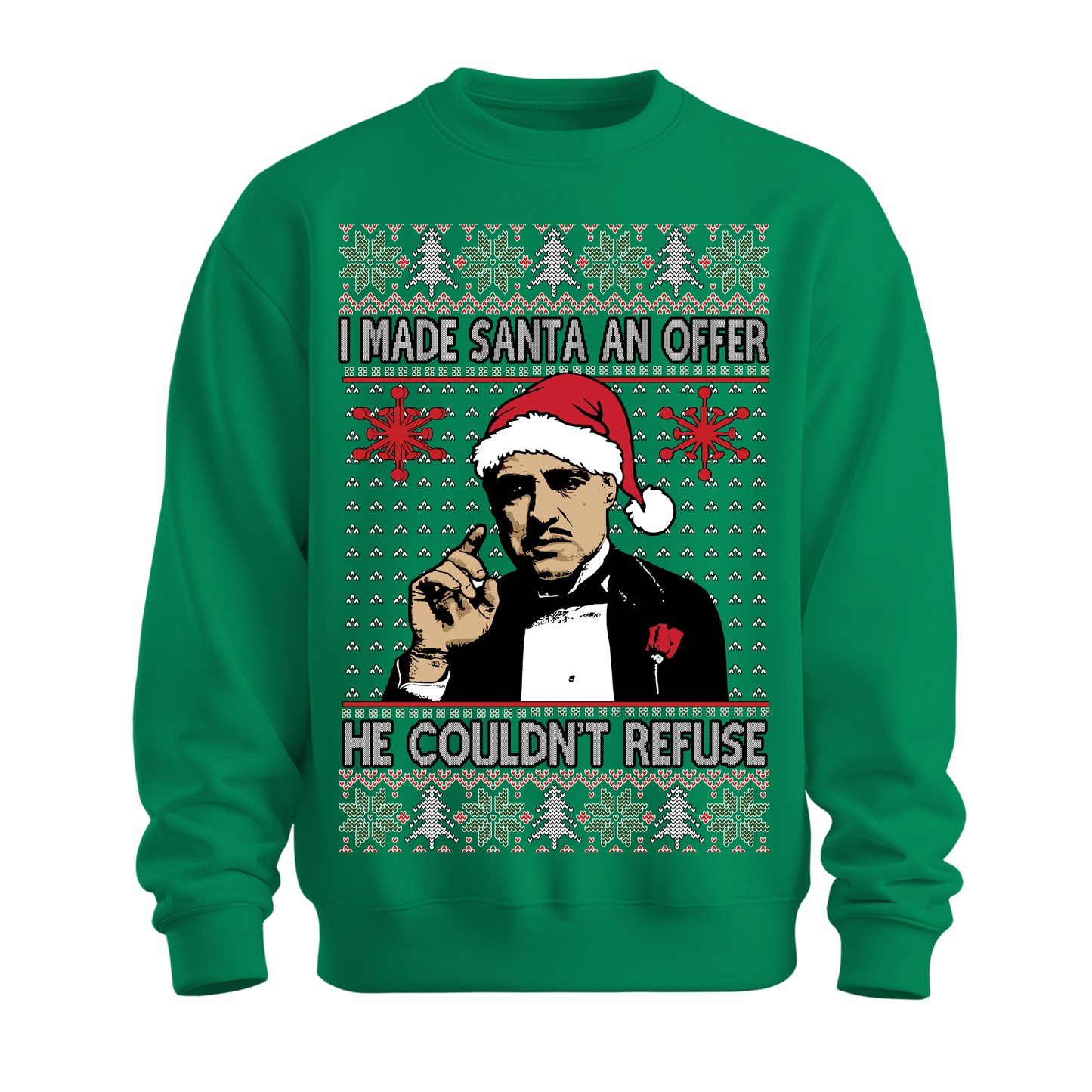Ugly Christmas Sweater Made Santa An Offer He Can't Refuse