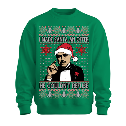 Ugly Christmas Sweater Made Santa An Offer He Can't Refuse