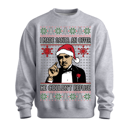 Ugly Christmas Sweater Made Santa An Offer He Can't Refuse