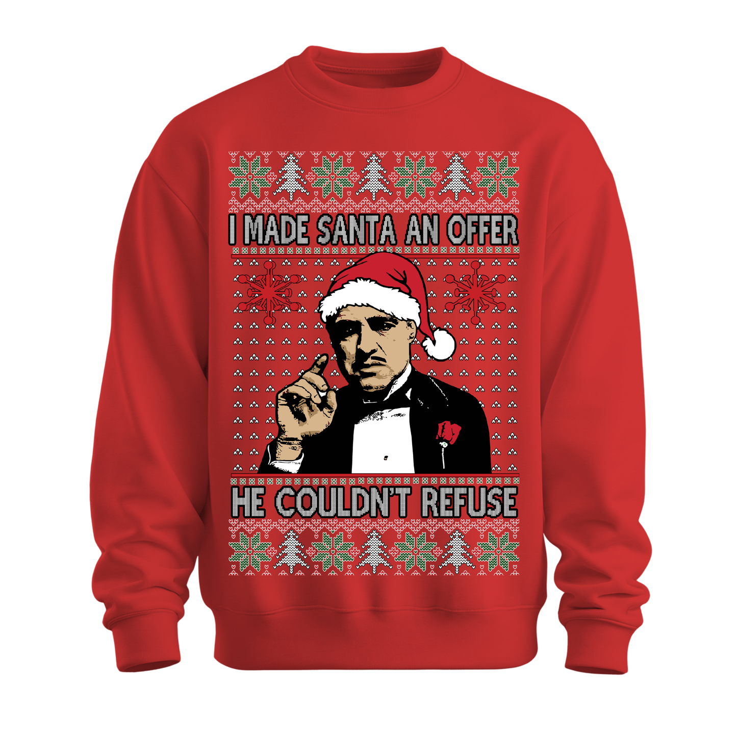 Ugly Christmas Sweater Made Santa An Offer He Can't Refuse