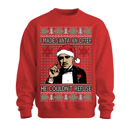 Ugly Christmas Sweater Made Santa An Offer He Can't Refuse