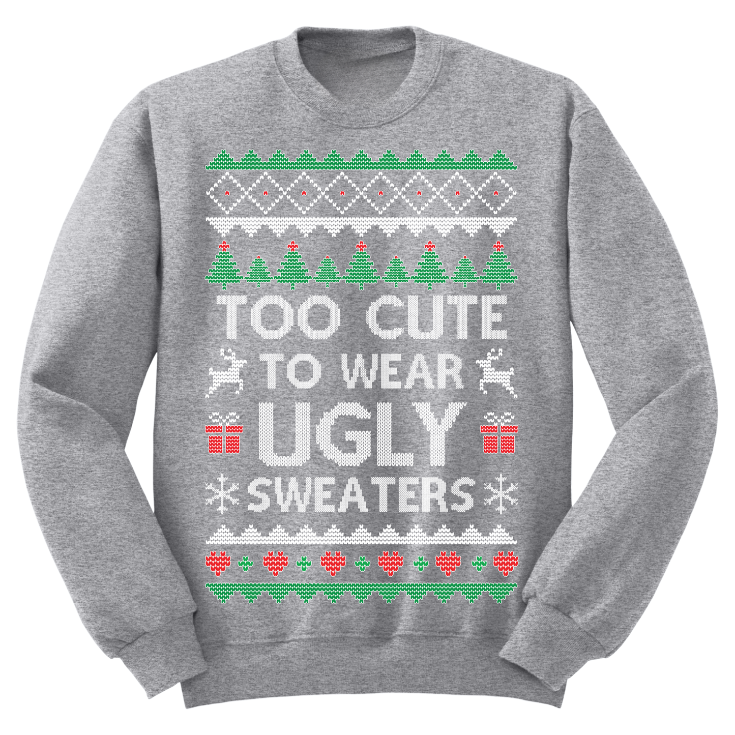 Ugly Christmas Sweater Too Cute To Wear Ugly Sweaters