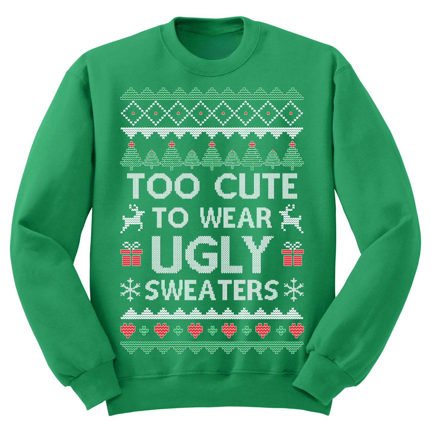 Ugly Christmas Sweater Too Cute To Wear Ugly Sweaters