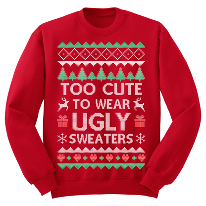 Ugly Christmas Sweater Too Cute To Wear Ugly Sweaters