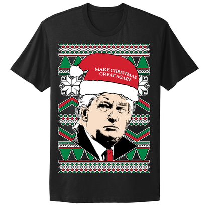 Ugly Christmas Tshirt MAGA Trump Make Christmas Great Again