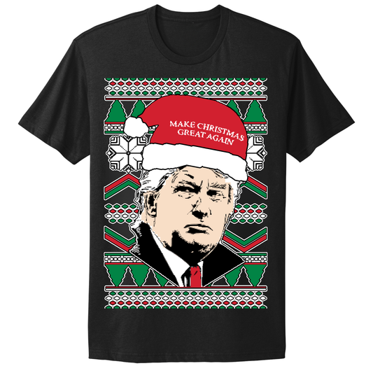 Ugly Christmas Tshirt MAGA Trump Make Christmas Great Again