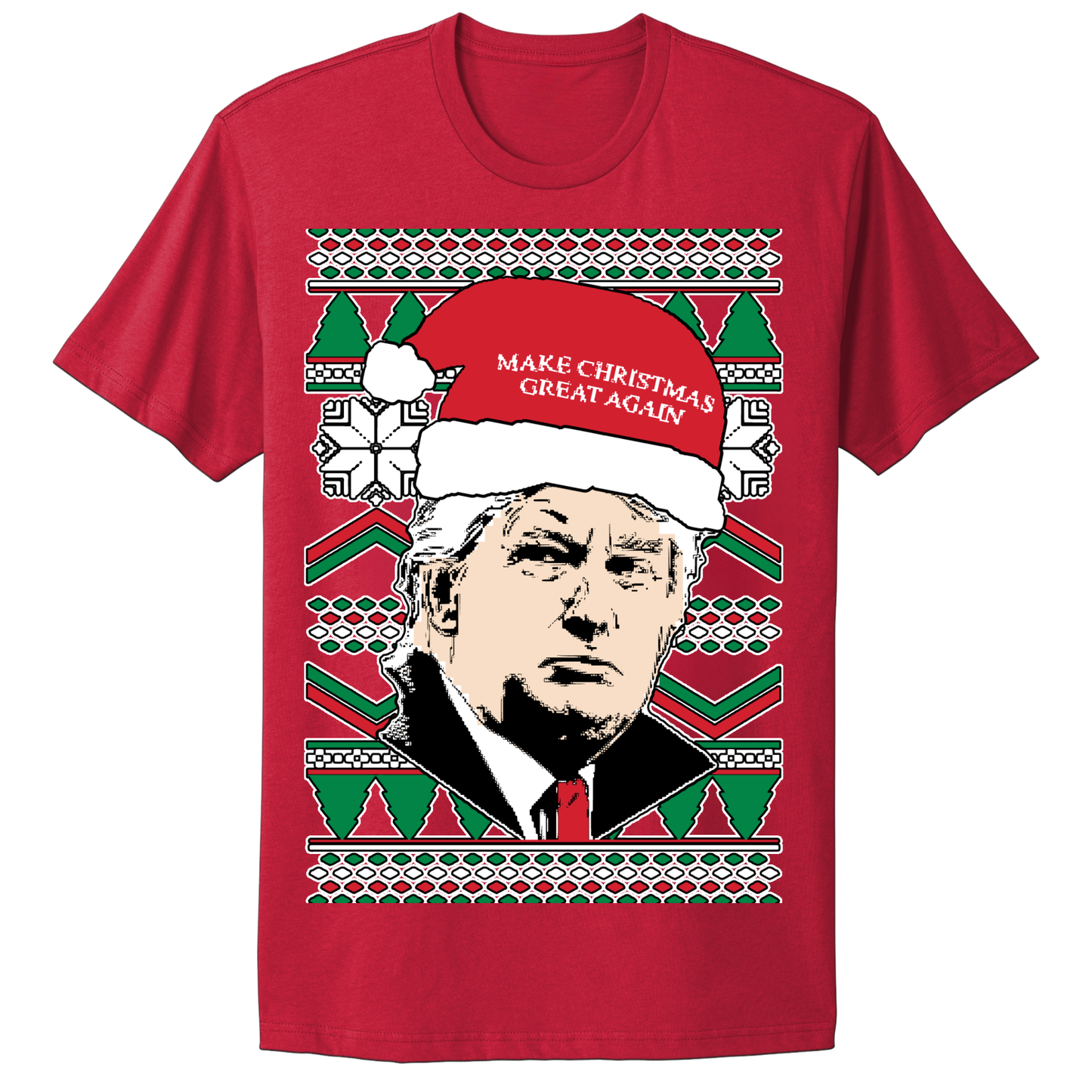 Ugly Christmas Tshirt MAGA Trump Make Christmas Great Again