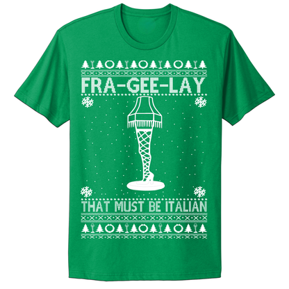 Ugly Christmas Tshirt Fra Gee Lay Italian