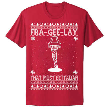 Ugly Christmas Tshirt Fra Gee Lay Italian