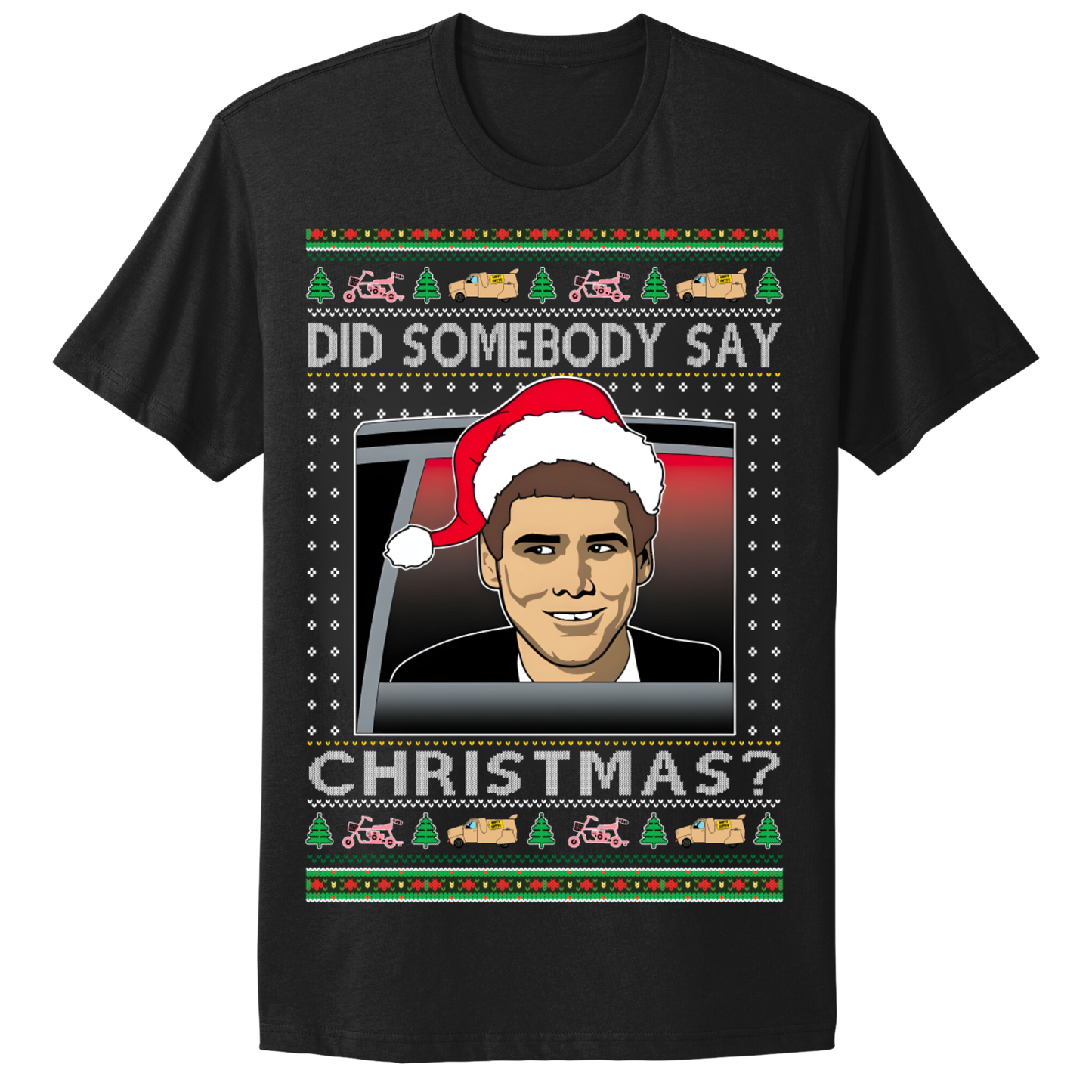 Ugly Christmas Tshirt Did Somebody Say Christmas Jim Carrey