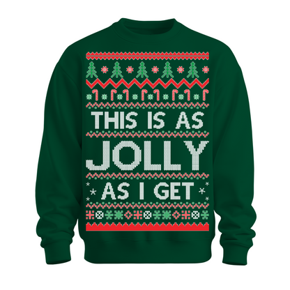 Ugly Christmas Sweater As Jolly As I Get
