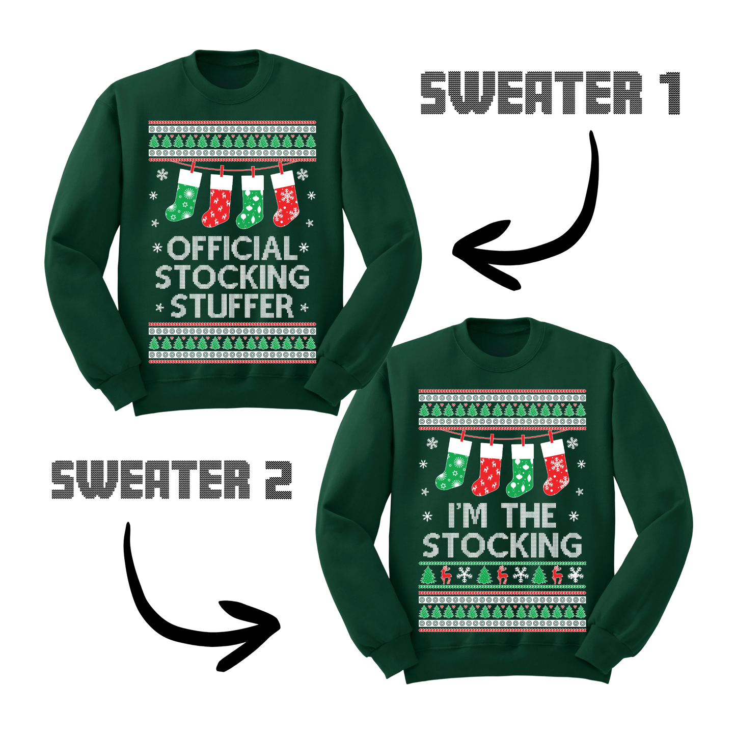 Ugly Christmas Sweater Official Stocking Stuffer Matching Sweatshirts