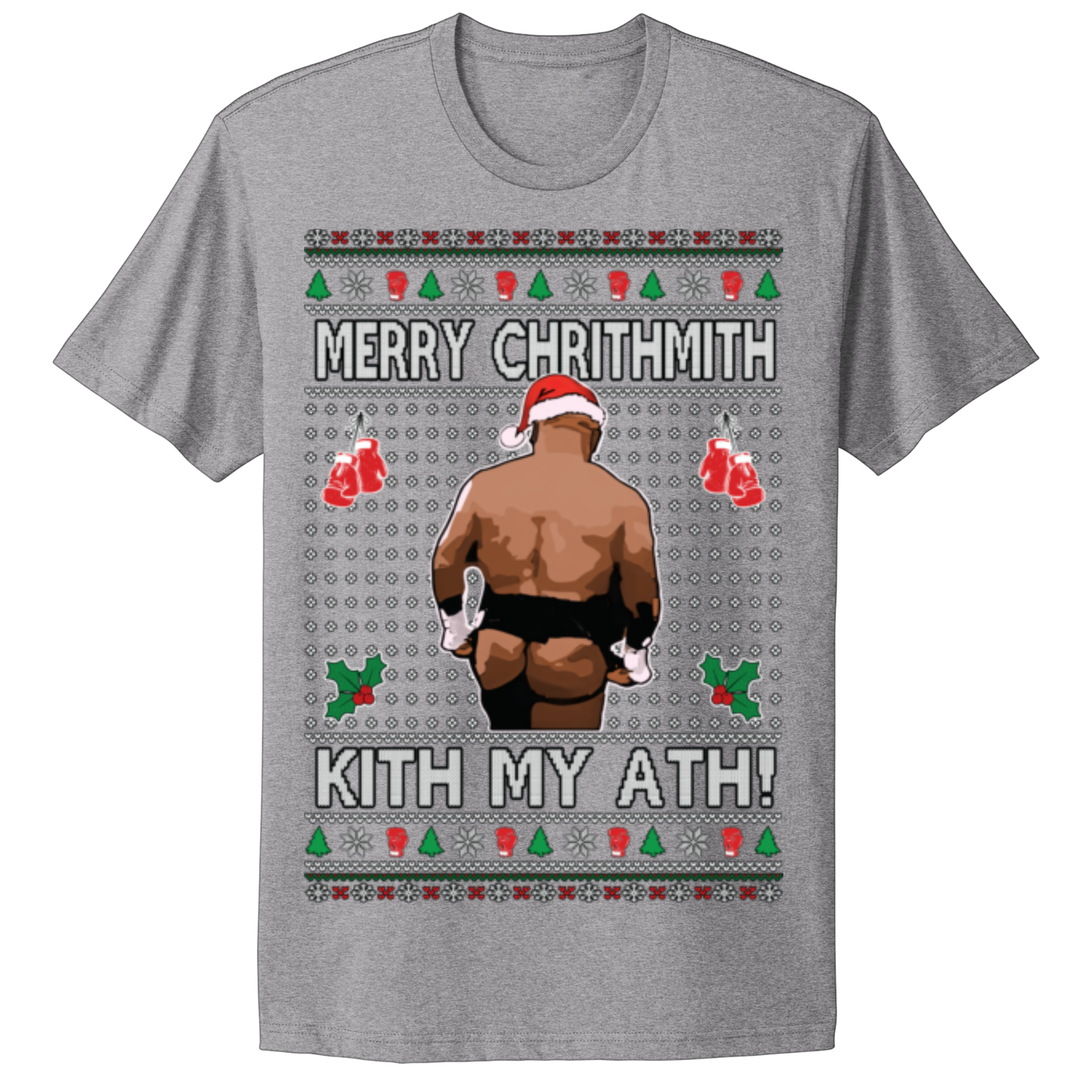Ugly Christmas Tshirt Merry Christmas Kiss My Ass Mike