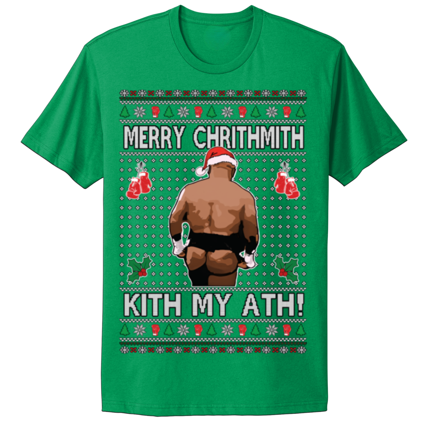 Ugly Christmas Tshirt Merry Christmas Kiss My Ass Mike