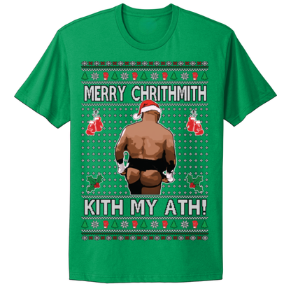 Ugly Christmas Tshirt Merry Christmas Kiss My Ass Mike