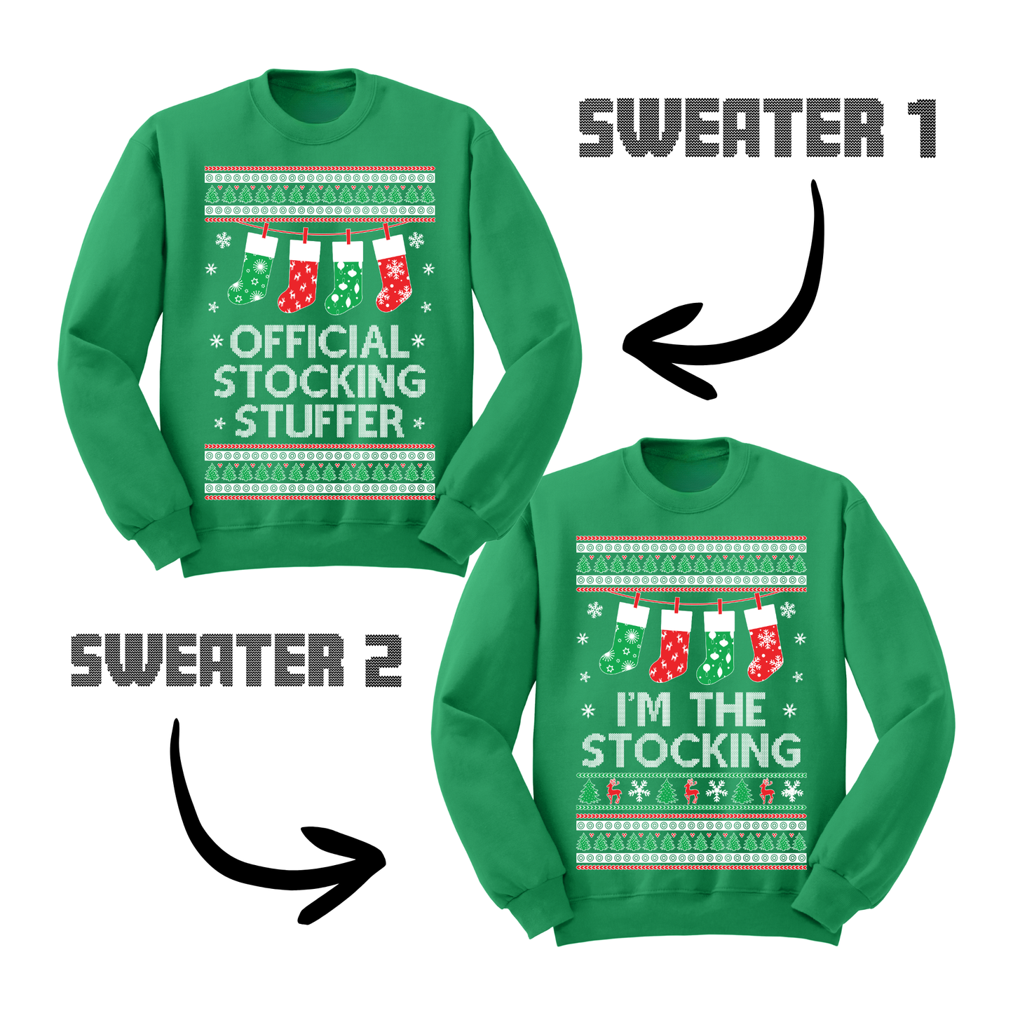 Ugly Christmas Sweater Official Stocking Stuffer Matching Sweatshirts