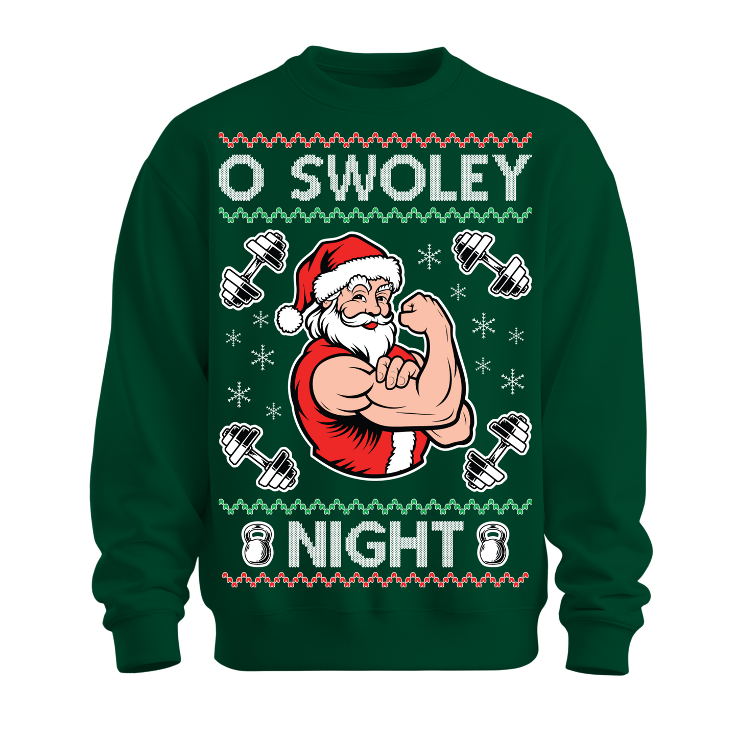 Ugly Christmas Sweater Swole Santa