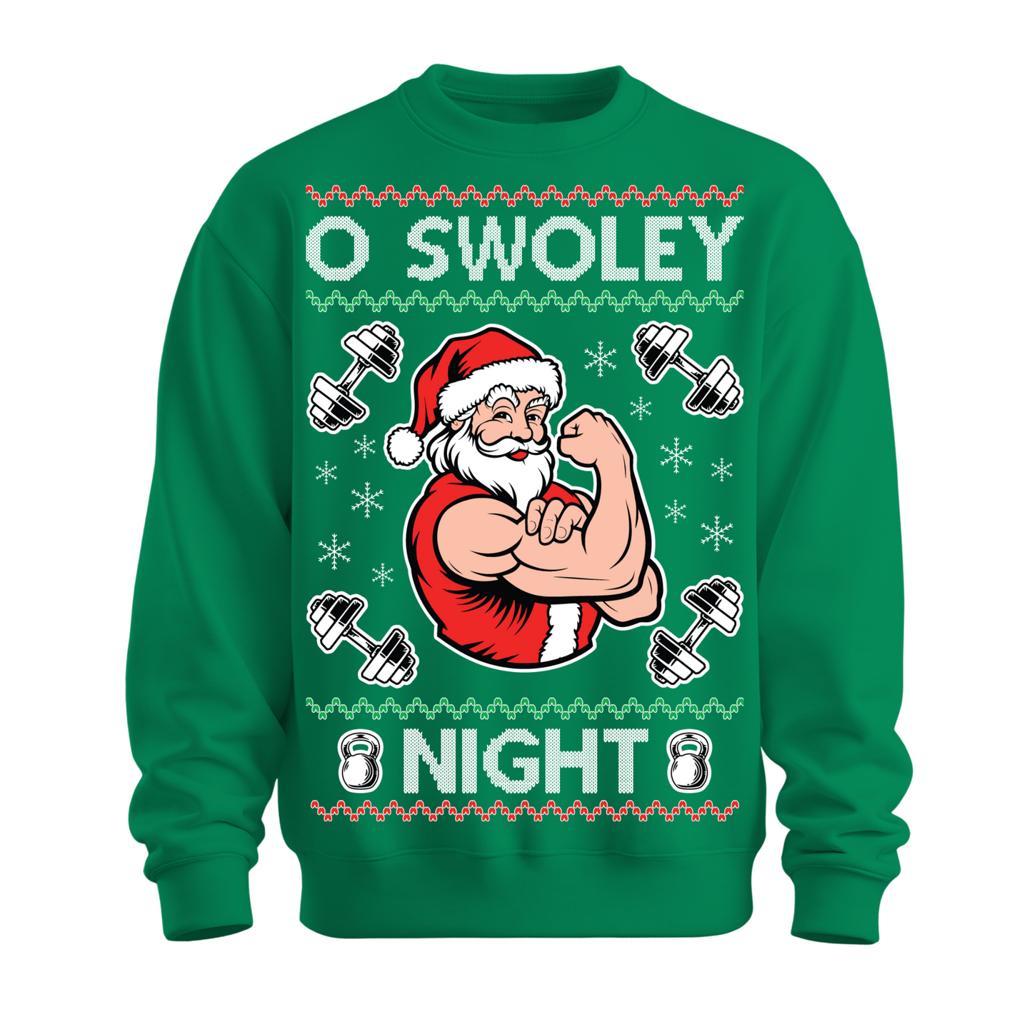 Ugly Christmas Sweater Swole Santa