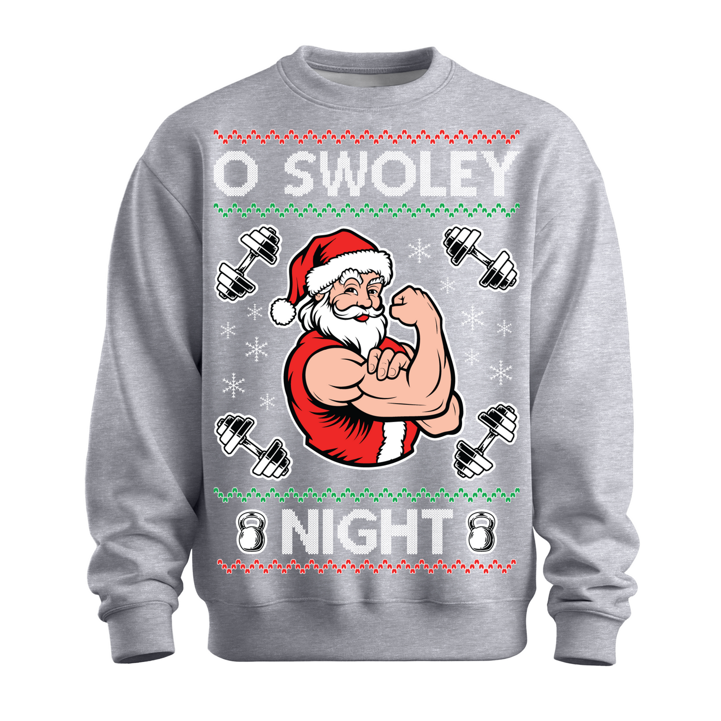 Ugly Christmas Sweater Swole Santa