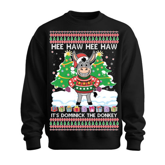Ugly Christmas Sweater Xmas Donkey Dominick
