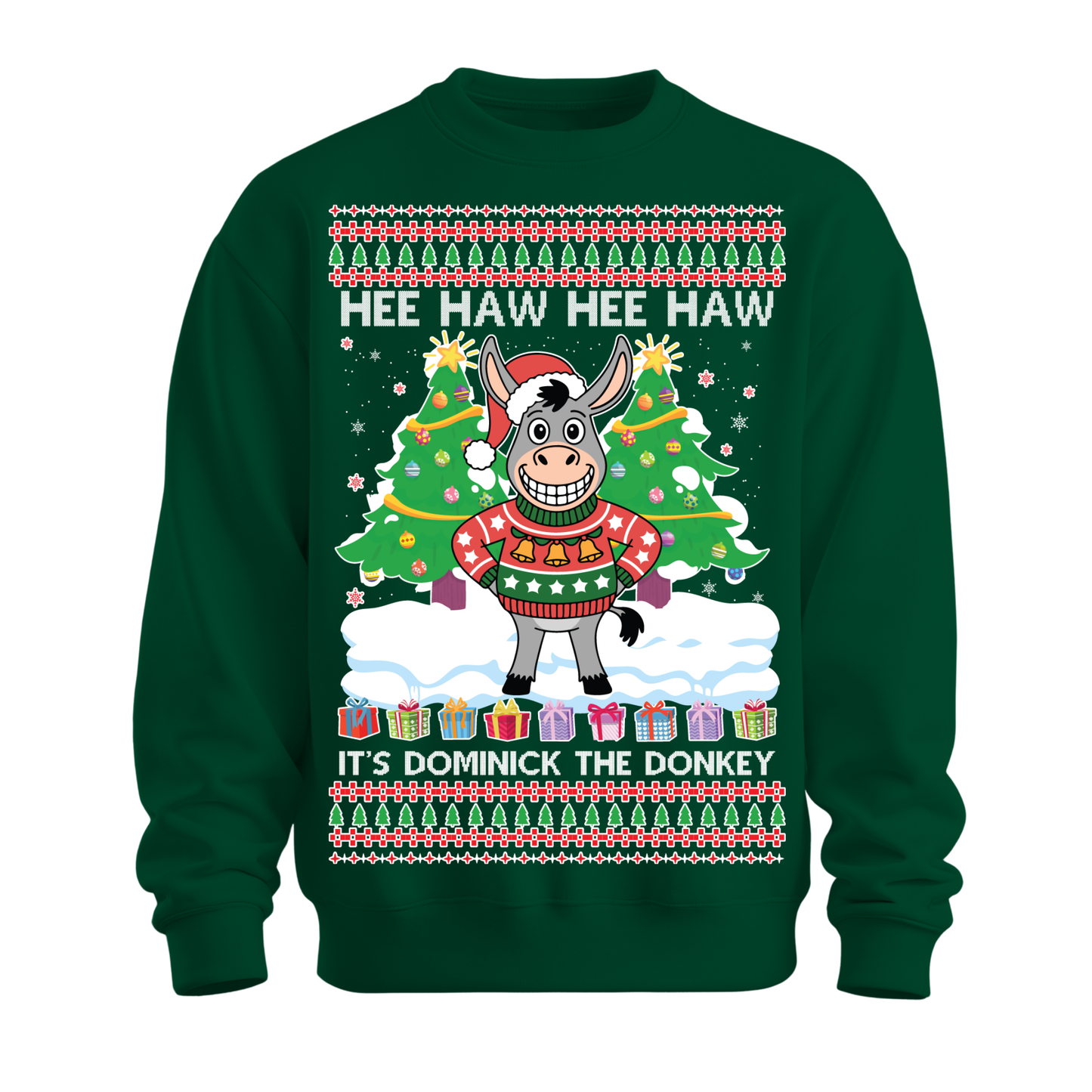 Ugly Christmas Sweater Xmas Donkey Dominick