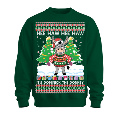 Ugly Christmas Sweater Xmas Donkey Dominick