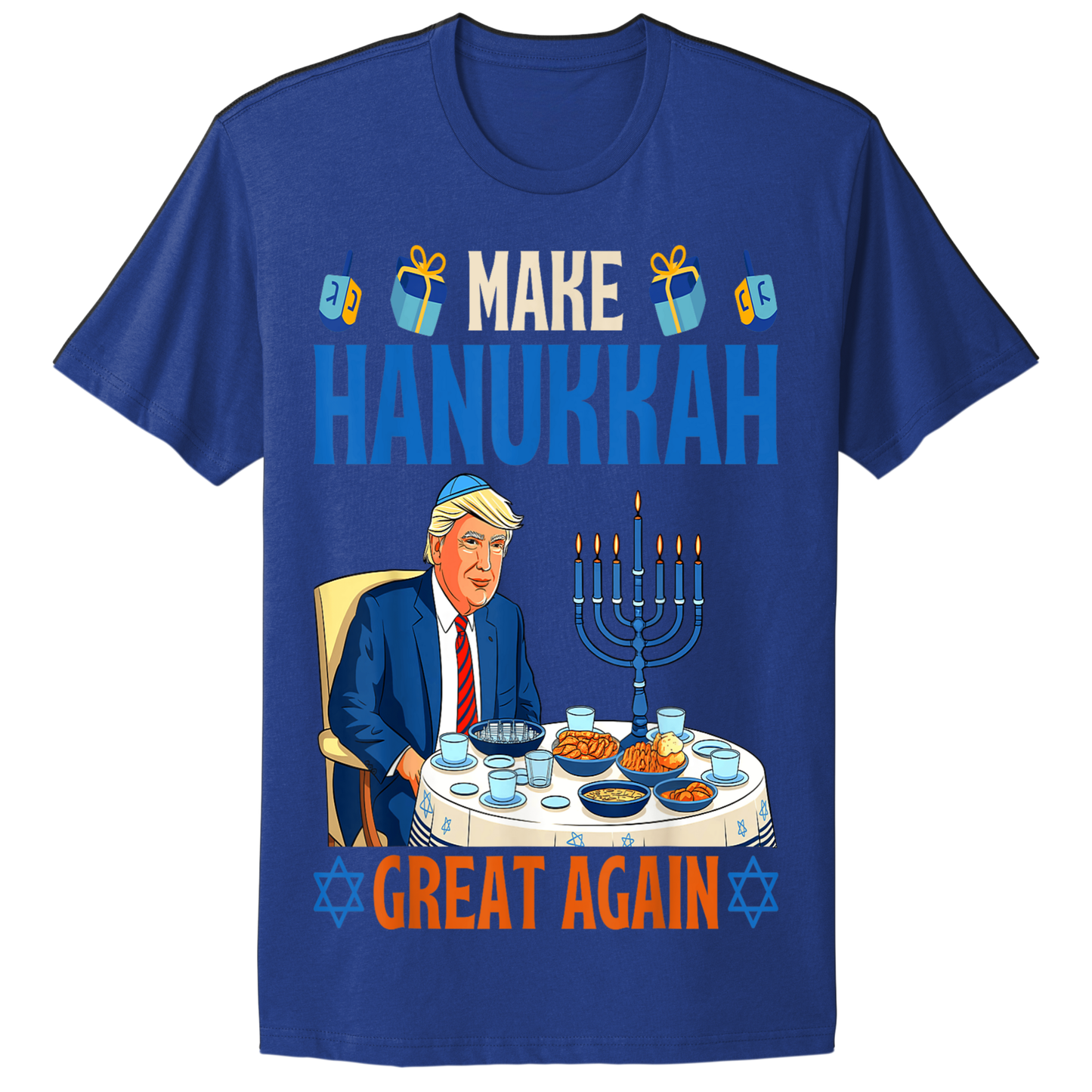 Ugly Hanukkah Tshirt Make Hannukah Great Again Trump MAGA