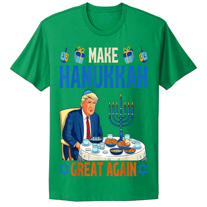 Ugly Hanukkah Tshirt Make Hannukah Great Again Trump MAGA