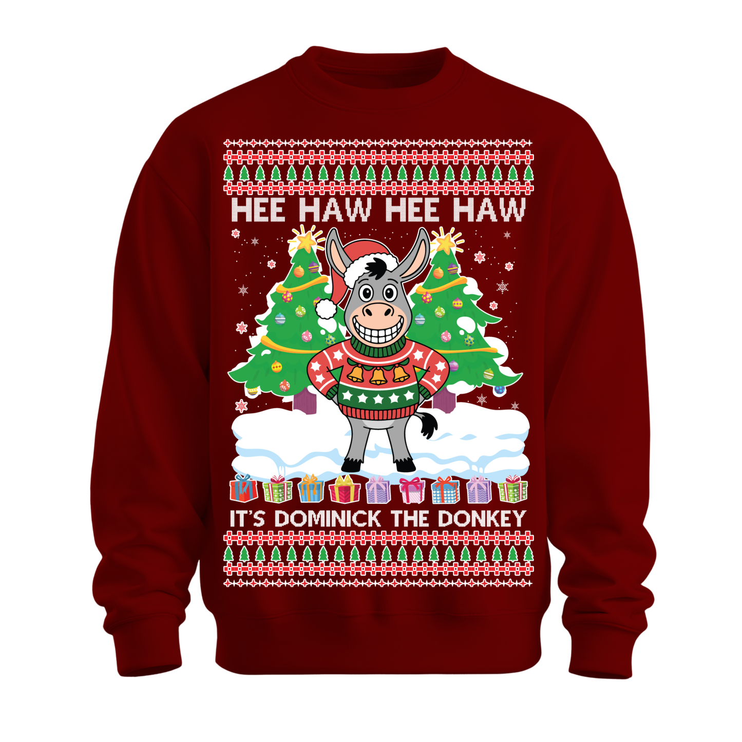 Ugly Christmas Sweater Xmas Donkey Dominick