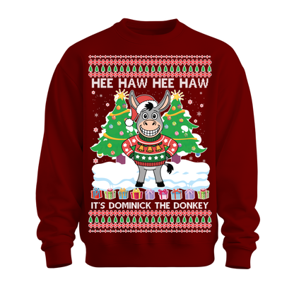 Ugly Christmas Sweater Xmas Donkey Dominick
