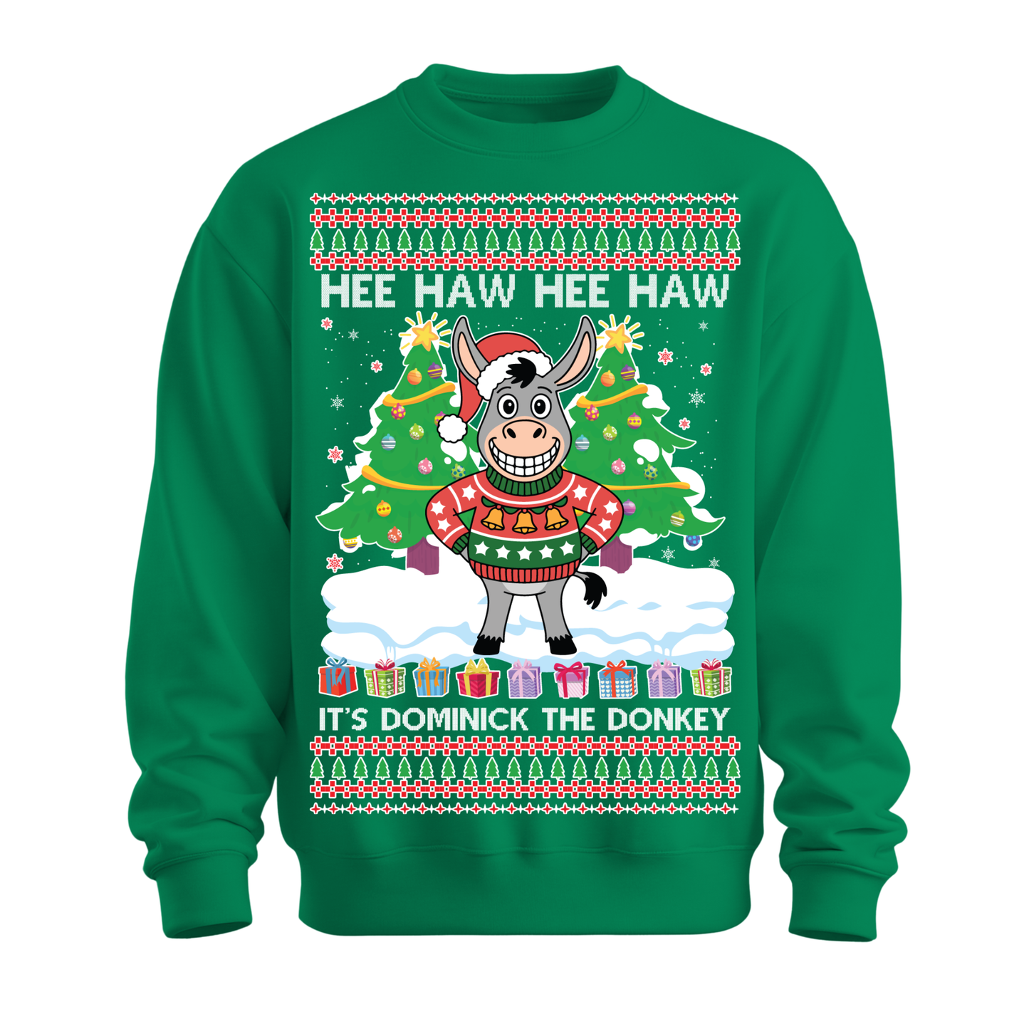 Ugly Christmas Sweater Xmas Donkey Dominick