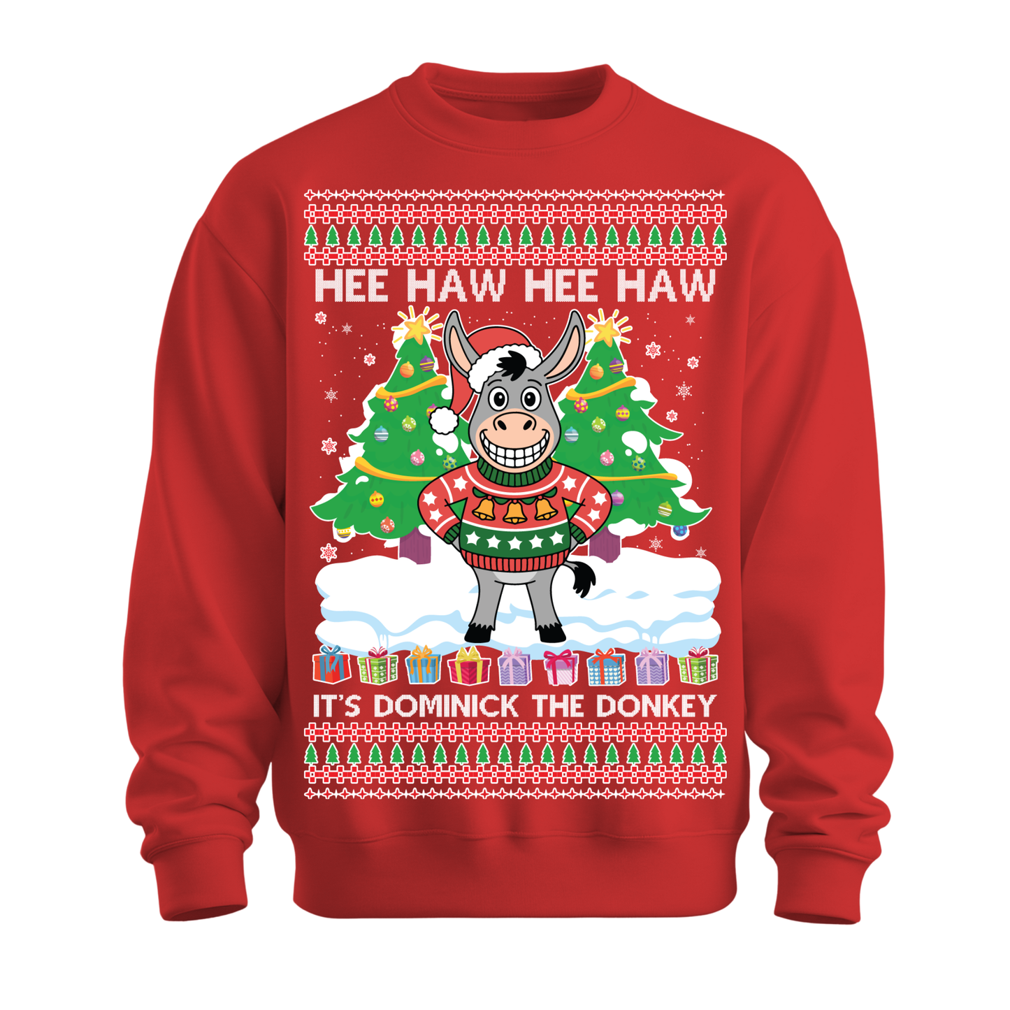 Ugly Christmas Sweater Xmas Donkey Dominick