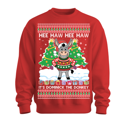 Ugly Christmas Sweater Xmas Donkey Dominick