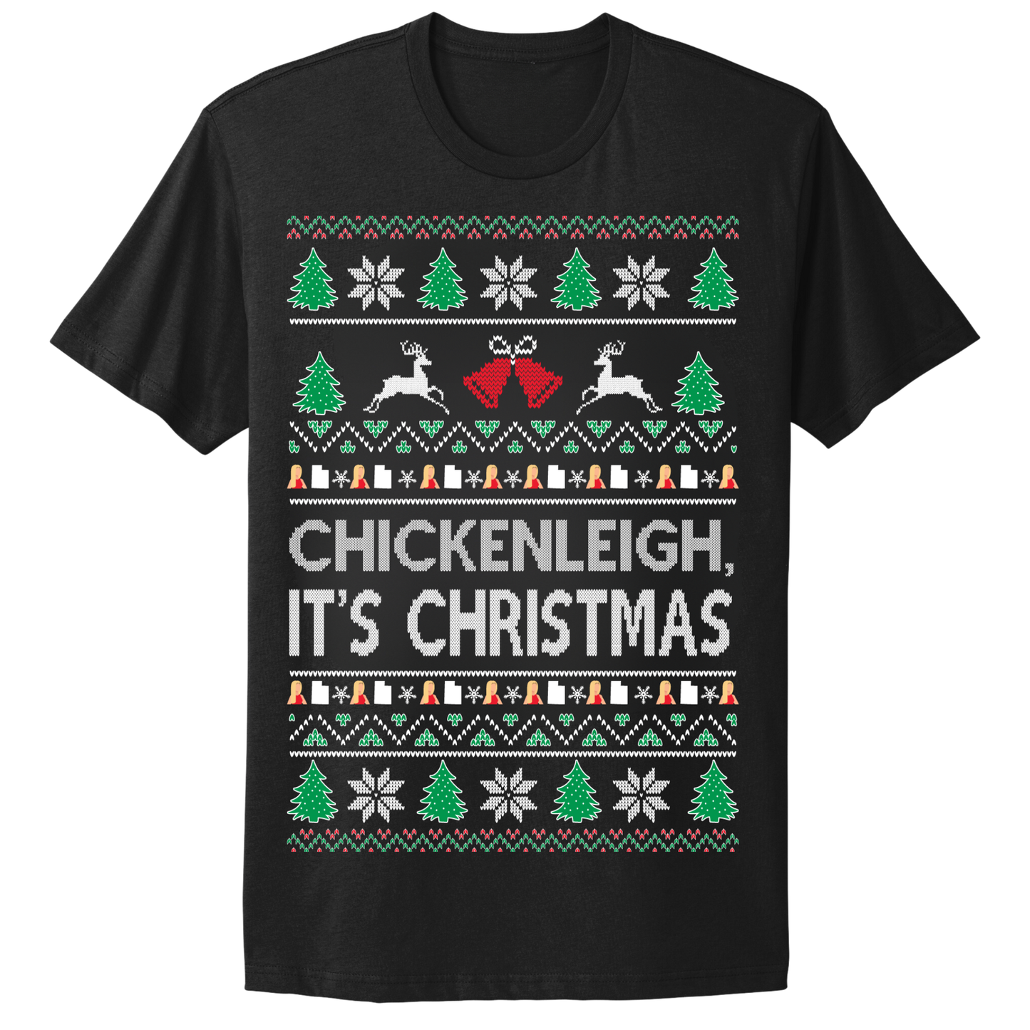 Ugly Christmas Tshirt ChickenLeigh It's Christmas