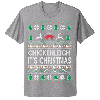 Ugly Christmas Tshirt ChickenLeigh It's Christmas