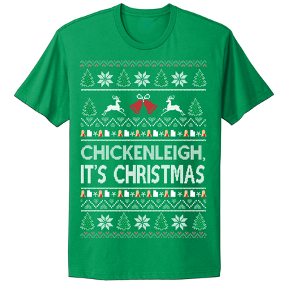 Ugly Christmas Tshirt ChickenLeigh It's Christmas
