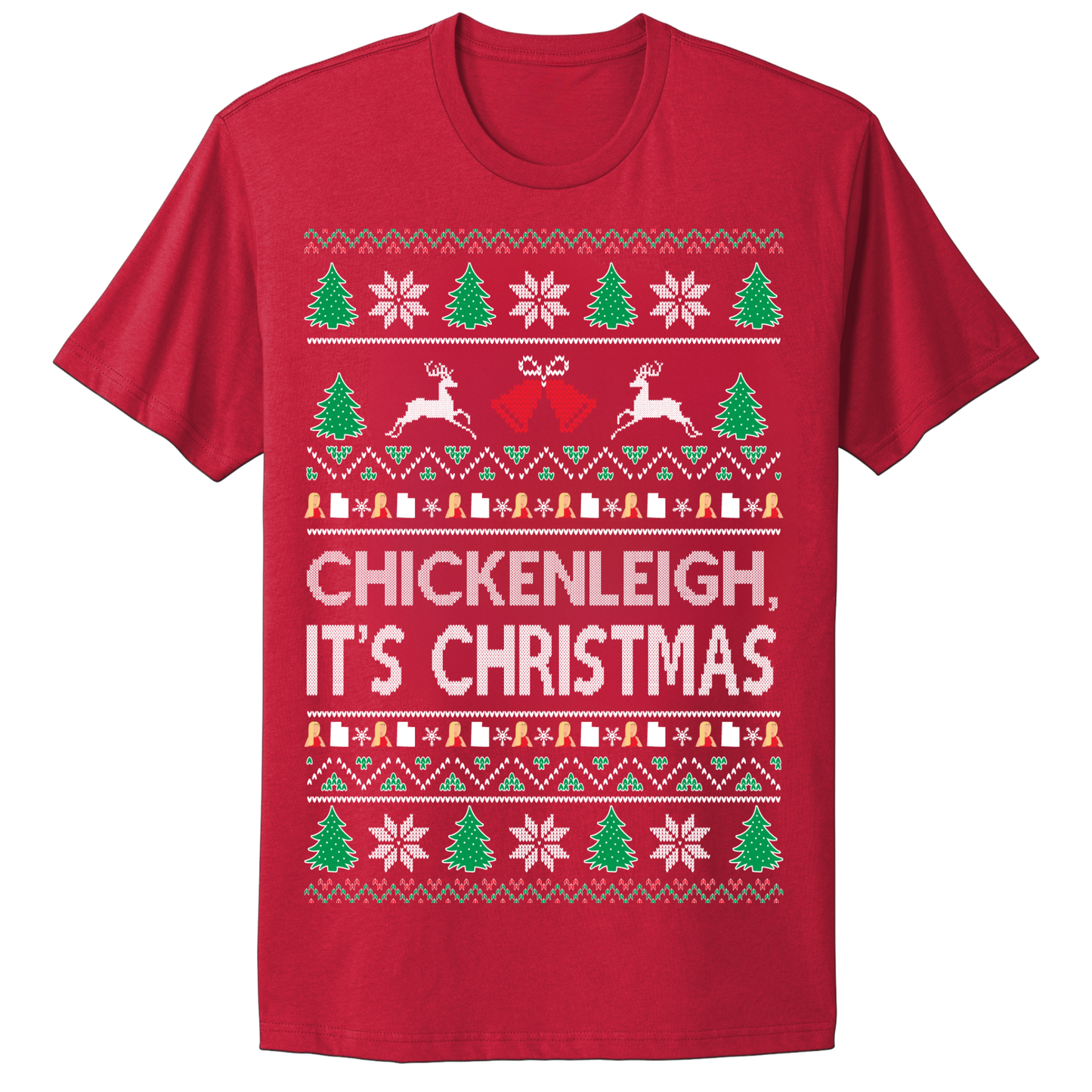 Ugly Christmas Tshirt ChickenLeigh It's Christmas