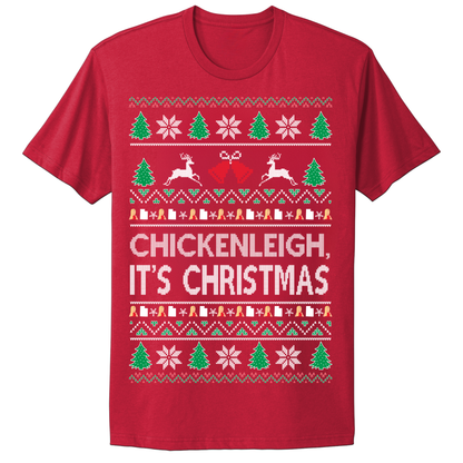 Ugly Christmas Tshirt ChickenLeigh It's Christmas