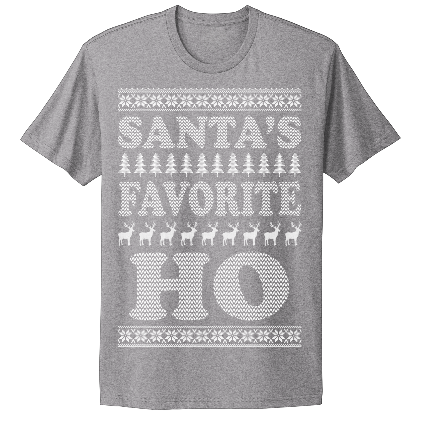 Ugly Christmas Tshirt Santa's Favorite Ho