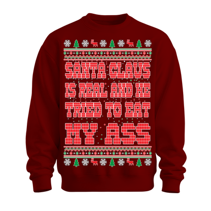 Ugly Christmas Sweater Santa Tried To Eat My Ass