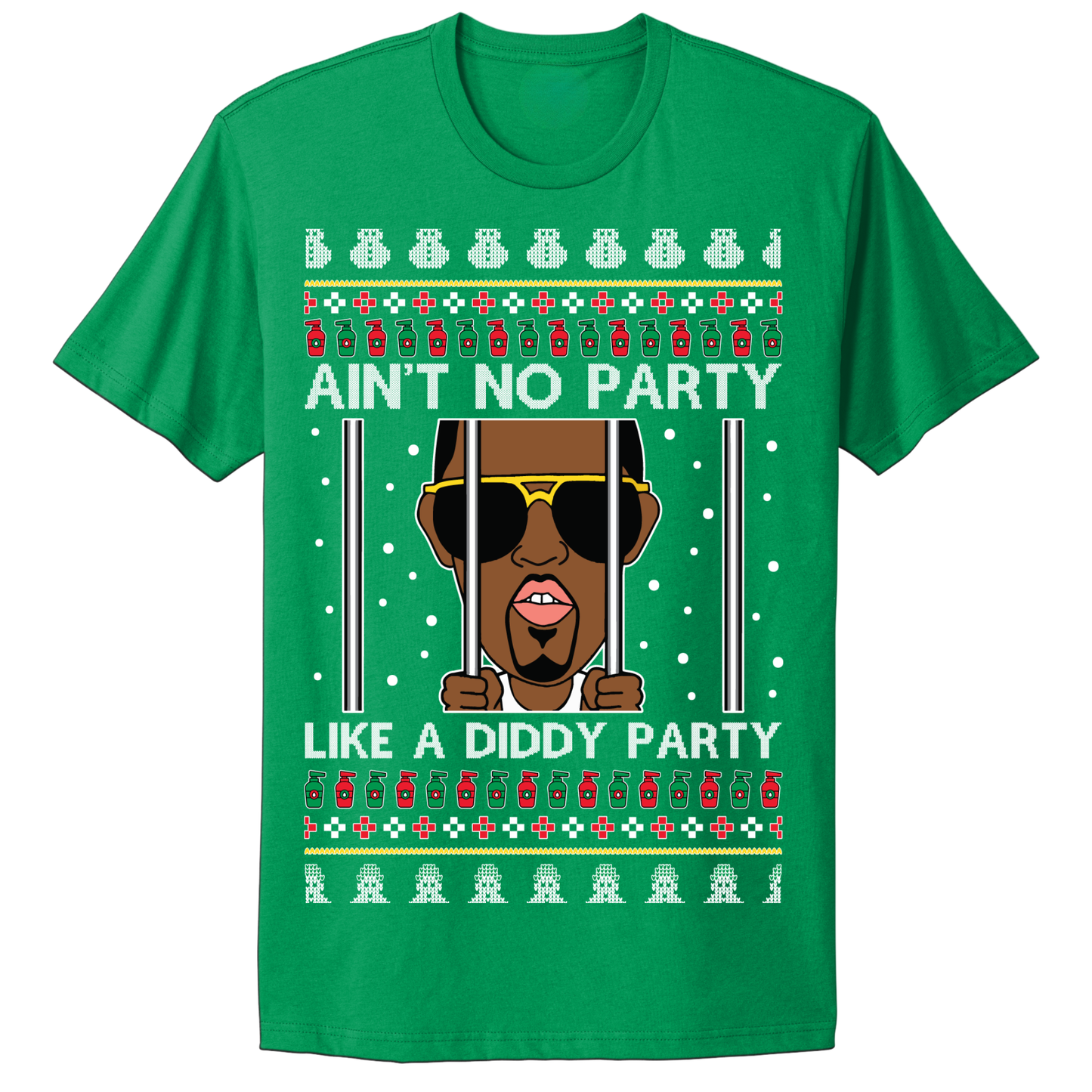 Ugly Christmas Tshirt No Party Like A Diddy Party