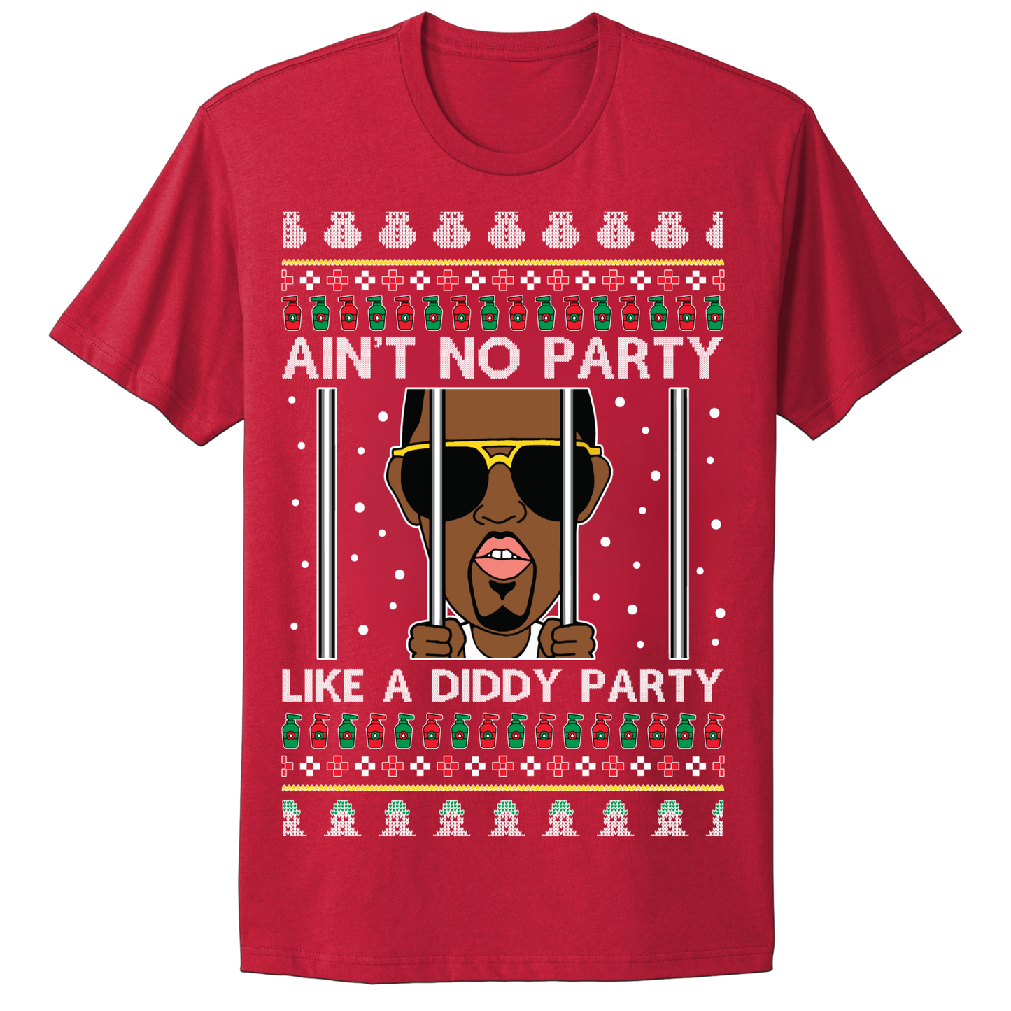 Ugly Christmas Tshirt No Party Like A Diddy Party